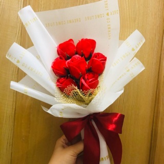 Bó hoa sáp 7 bông cao cấp - Ảnh Chụp Thật