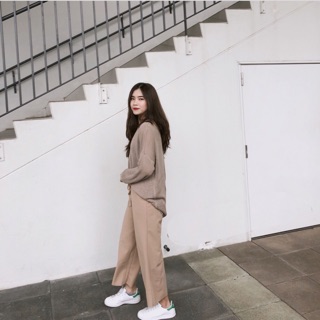 Quần culottes cạp chun