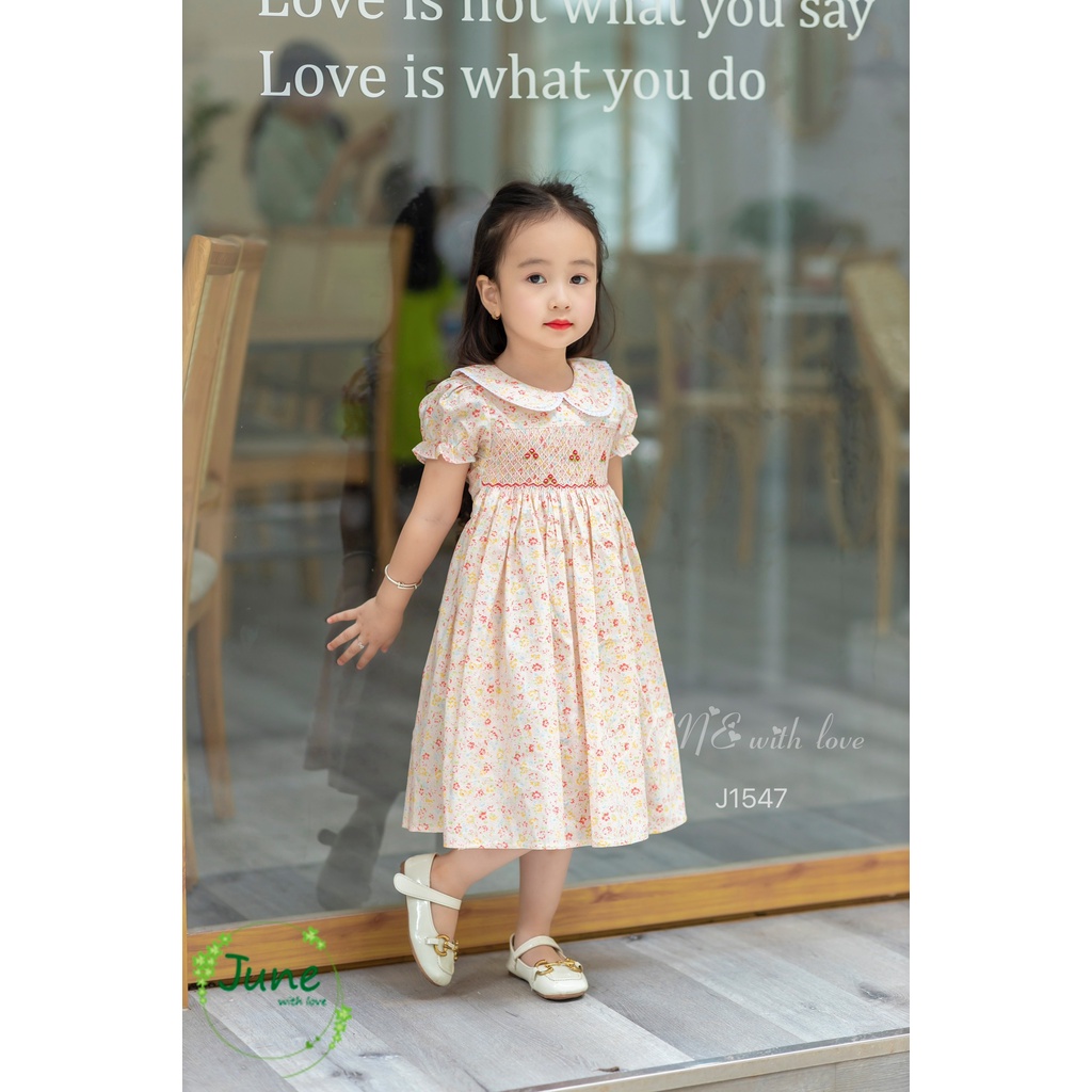 Váy smock cao cấp cực yêu xinh xắn cho bé gái