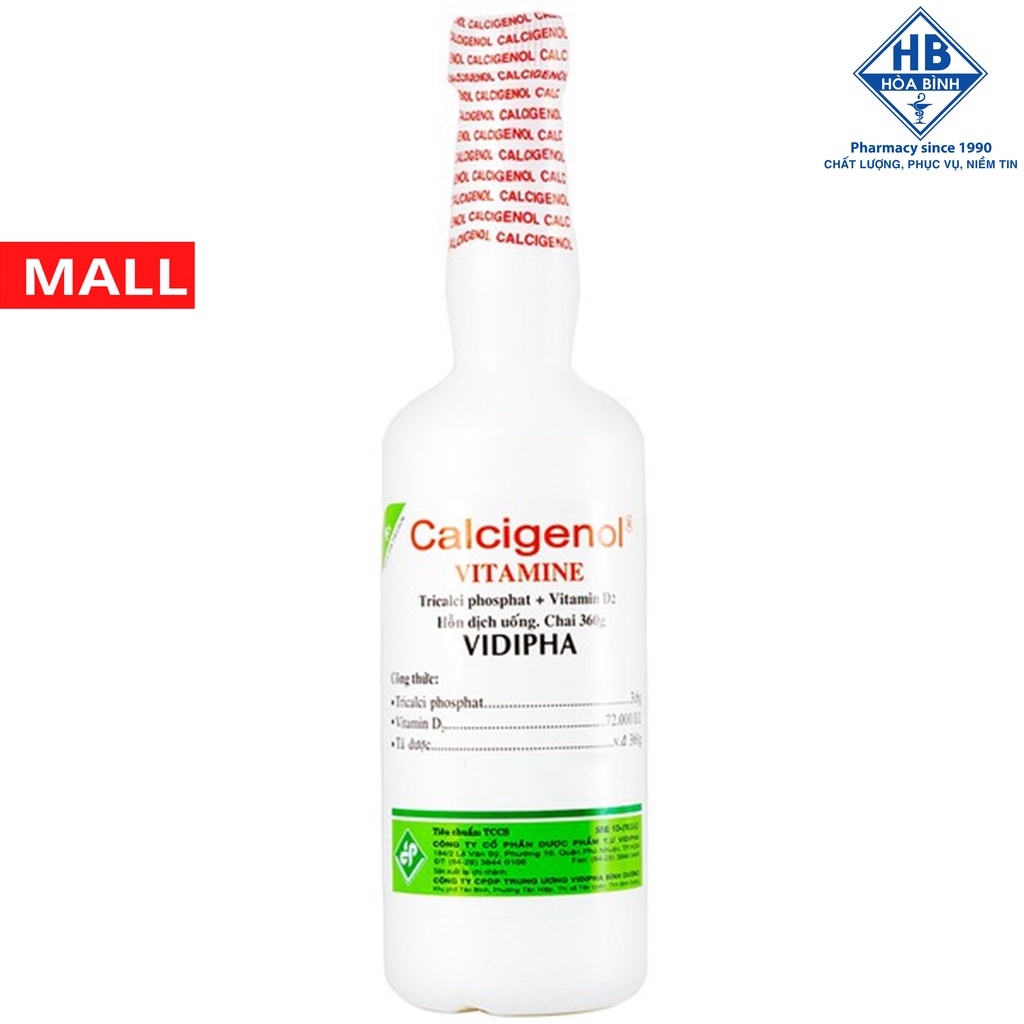 Hỗn Dịch Uống CALCIGENOL 360ml