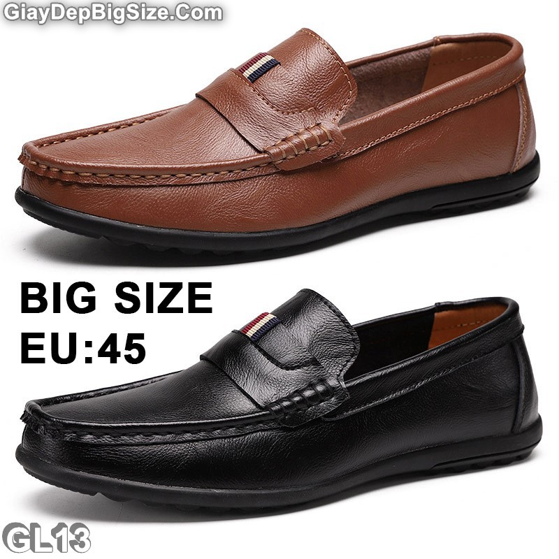 Giày mọi xỏ, giày lười big size cỡ lớn EU:44-45 cho nam chân to