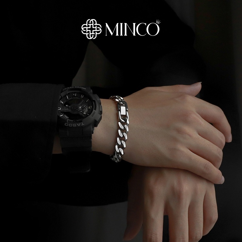 Lắc Tay Nam xích Streetwear Minco Accessories phụ kiện thời trang phong cách ngầu LT16