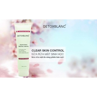 Sửa rửa mặt sinh học detox blanc - free ship hcm