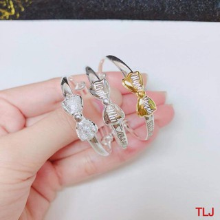 Vòng bạc S99 nơ khắc tên cho bé
