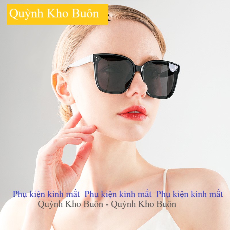 Kính râm mát nam nữ vuông Cao Cấp Chống UV400  , kính râm thiết kế gọng vuông 3 chấm thời trang Q17