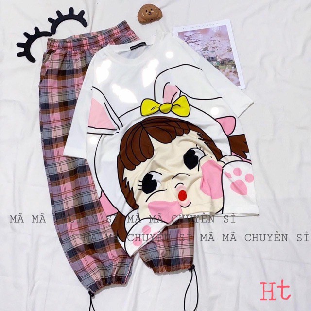 Áo chibi cô gái tai thỏ HT12