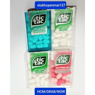 kẹo ngậm Tic Tac hương bạc hà dâu 14.5g hộp ( 4.2022)