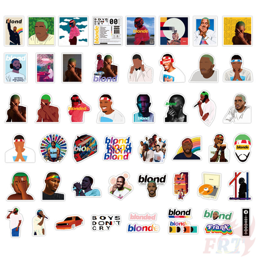 ❉ Frank Ocean “Blonde” Series 02 - POP Singer Stickers ❉ 50Pcs/Set DIY Fashion Luggage Laptop Skateboard Decals Doodle Stickers