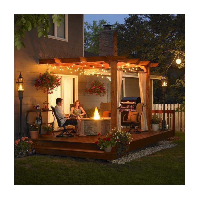 Dây đui đèn trang trí dây liền đui 5m 10 bóng 10m 20 bóng E27