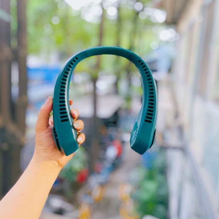 Quạt Đeo Cổ Mini Cao Cấp Giá Rẻ Nhất - Quạt Không Cánh Tích Điện Sạc USB 1500mah Mẫu Mới 2022 Hàng Chính Hãng