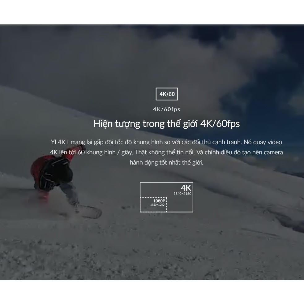 CAMERA Hành động xiaomi YI 4K PLUS ACTION - Phụ Kiện Chi Hà