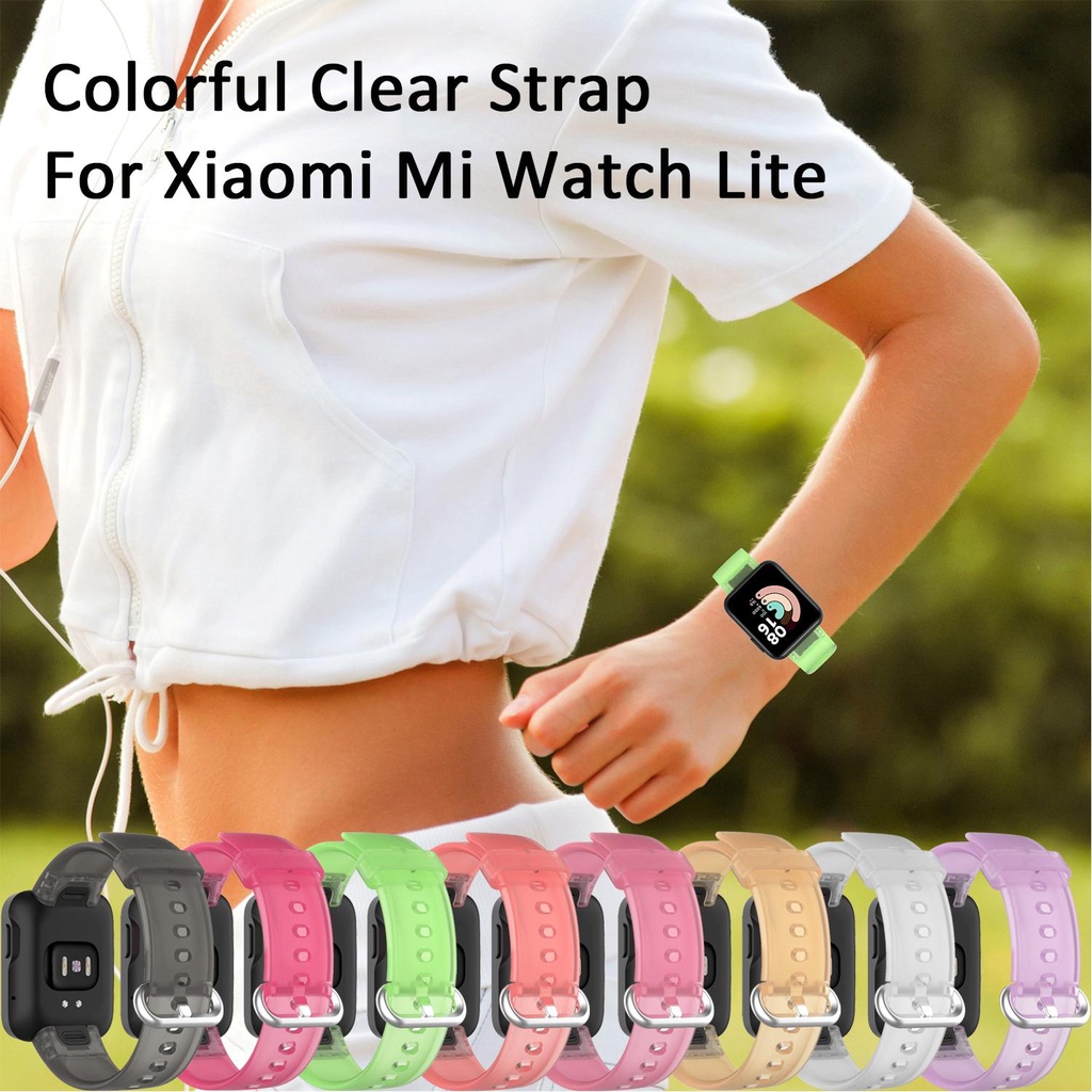Dây Đeo Thay Thế Chất Liệu Silicon Màu Trơn Thời Trang Cho Xiaomi Mi Watch Lite Redmi