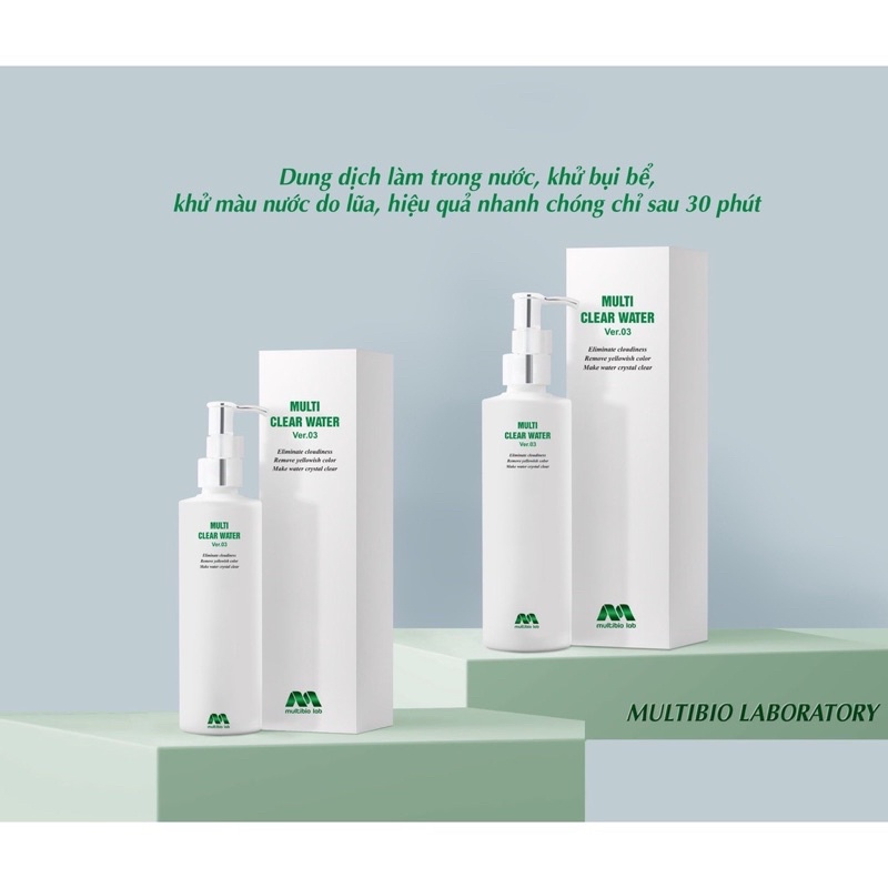 Multi Clear Water Ver.03 - Khử màu lũa, Khử bụi, Khử đục làm trong nước