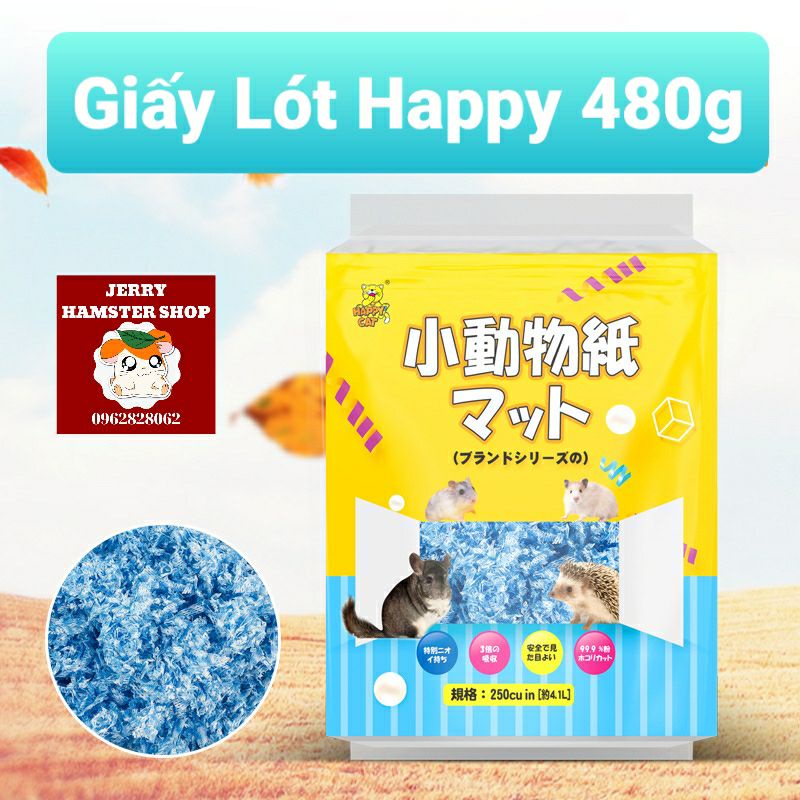 Giấy lót chuồng Happy giá tốt cho hamster và thú cưng nhỏ