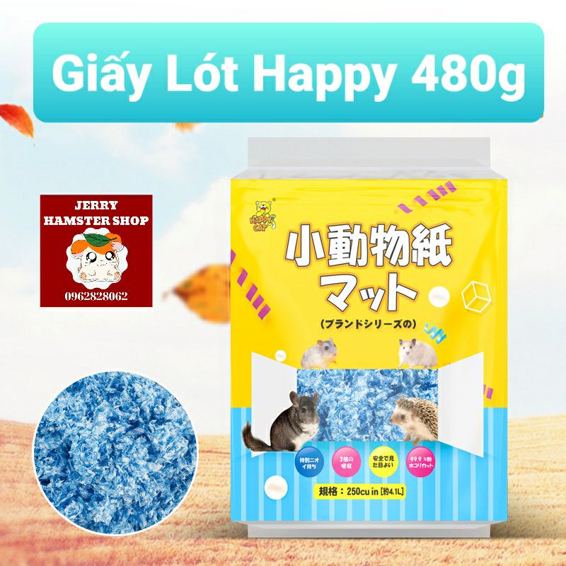 [Mã 253FMCGSALE giảm 8% tối đa 100K đơn 500K] Giấy lót chuồng Happy giá tốt cho hamster và thú cưng nhỏ