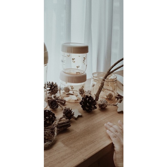 Hũ ăn dặm GROSSMIMI X Dottodot Olive.