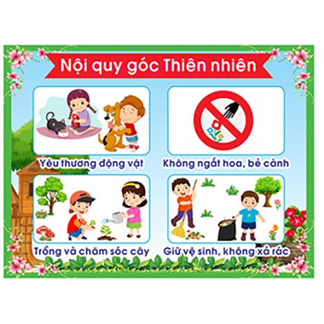 TRANH GÓC MẦM NON - NỘI QUY GÓC CHƠI