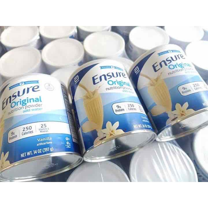 Q10[Date 2023] Sữa bột Ensure Original Nutrition Powder 397g của Mỹ