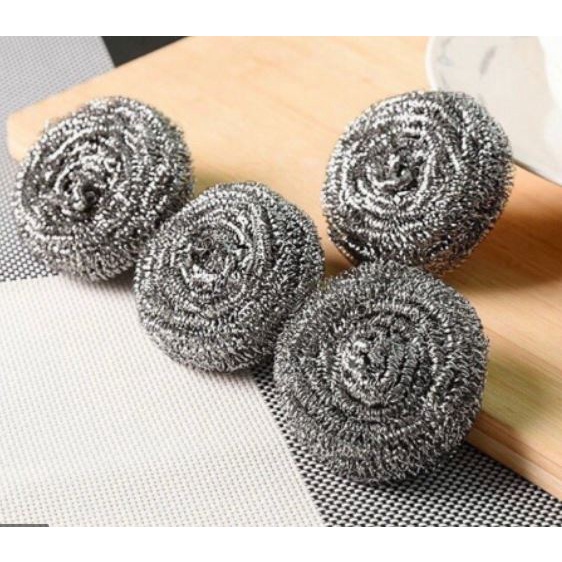 Miếng cọ xoong nồi bùi nhùi sắt cước lau chùi xoong nồi vệ sinh nhà bếp đánh bay vết bẩn bát đĩa