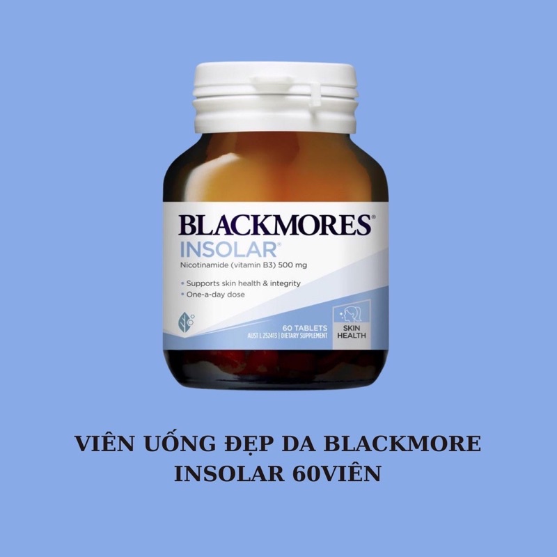 VIÊN UỐNG BLACKMORES INSOLAR GIÚP ĐẸP DA MỤN CHỐNG NẮNG