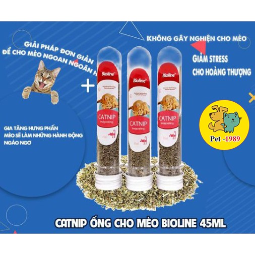 Cỏ Catnip Cỏ Bạc Bioline Hà Dạng Ống Cho Mèo Pet-1989