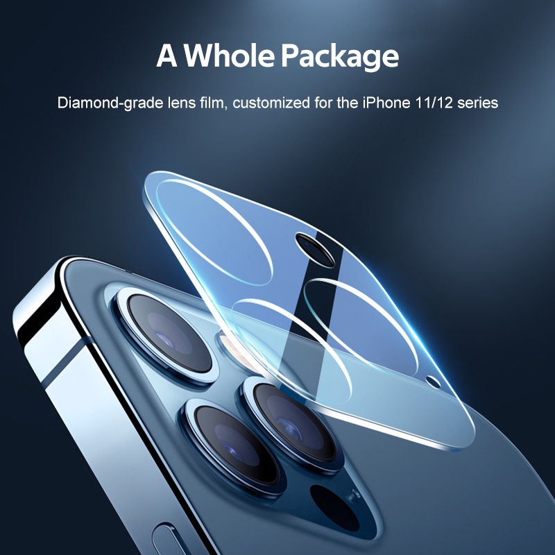 TBTIC Kính Cường Lực Bảo Vệ Ống Kính Máy Ảnh Chống Sốc Chống Trầy Xước Cho iphone 15 14 plus 13 12 11 pro max
