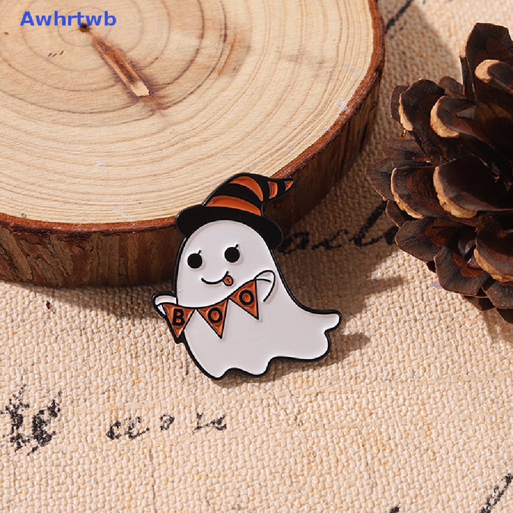 Huy Hiệu Cài Áo Hình Ma Bí Ngô Halloween Dễ Thương Mới