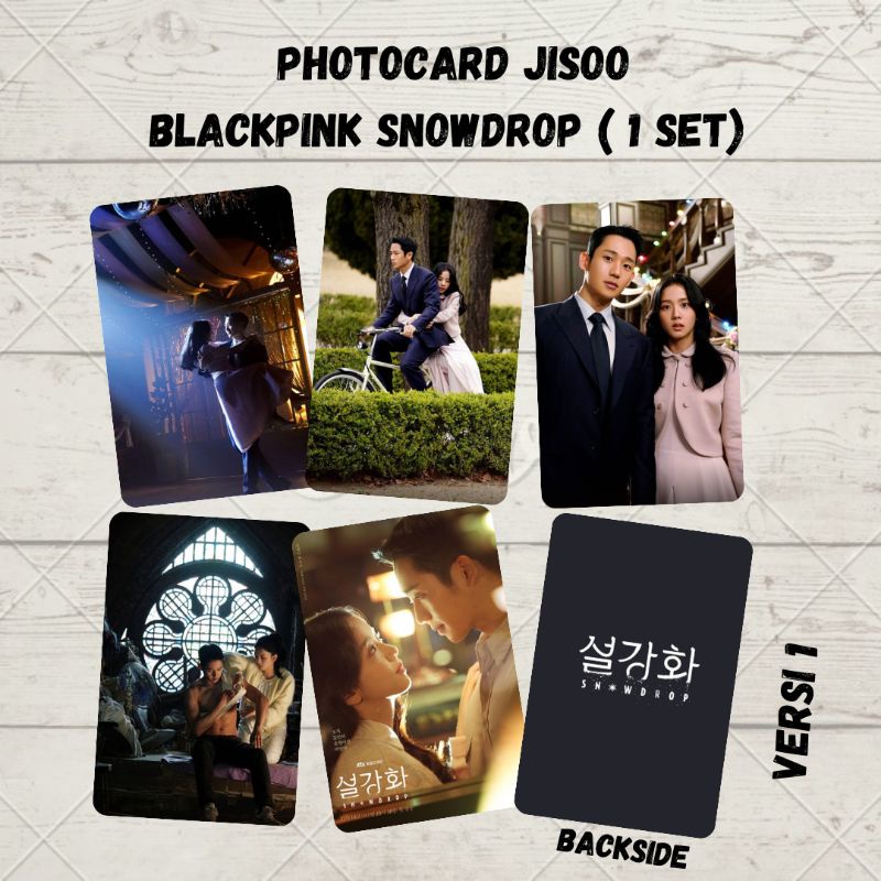 Jisoo BLACKPINK PHOTOCARD: SNOWDROP