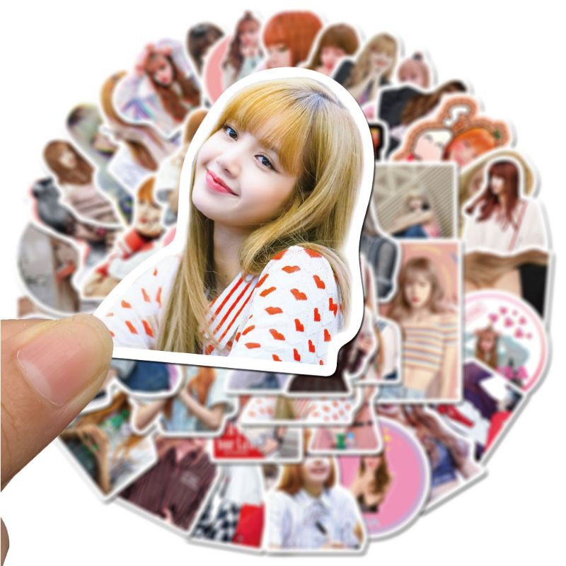 [Mã STICKER021] Set 50 miếng dán rời hình thần tượng BlackPink Lisa.