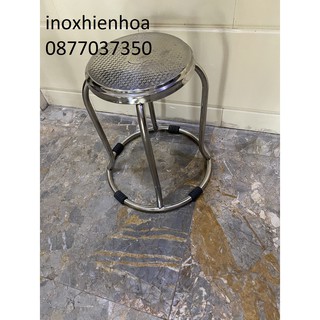 Ghế đôn chân tròn inox 100% - Giá xuất xưởng- Hàng chất lượng