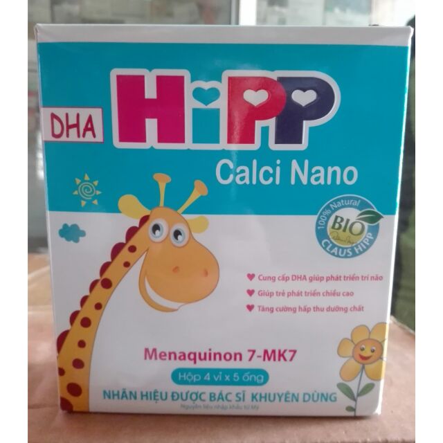 Hipp Calci Nano - giúp trẻ phát triển chiều cao, ngăn ngừa còi xương