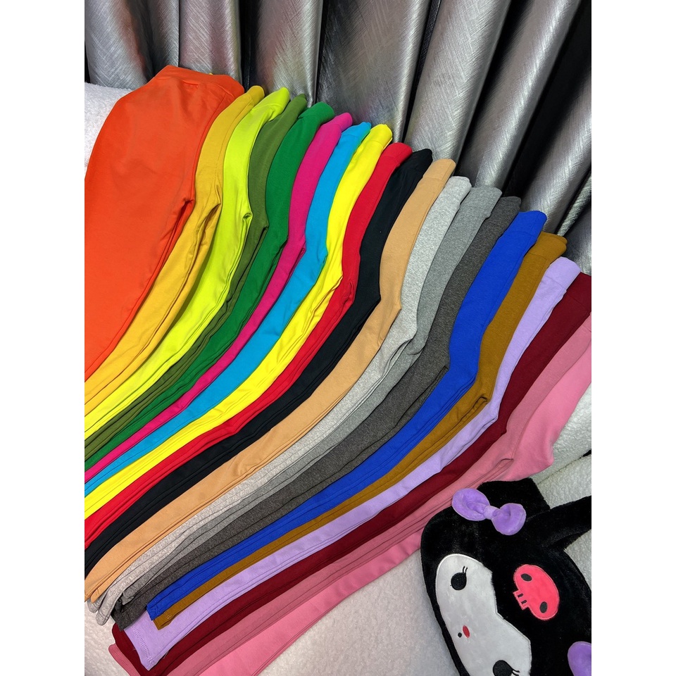QUẦN LEGGING DÀI 9 TẤC CÓ TÚI VẢI THUN COTTON NHIỀU MÀU SẮC LỰA CHỌN PHÙ HỢP CÂN NẶNG TỪ 43KG ĐẾN 62KG