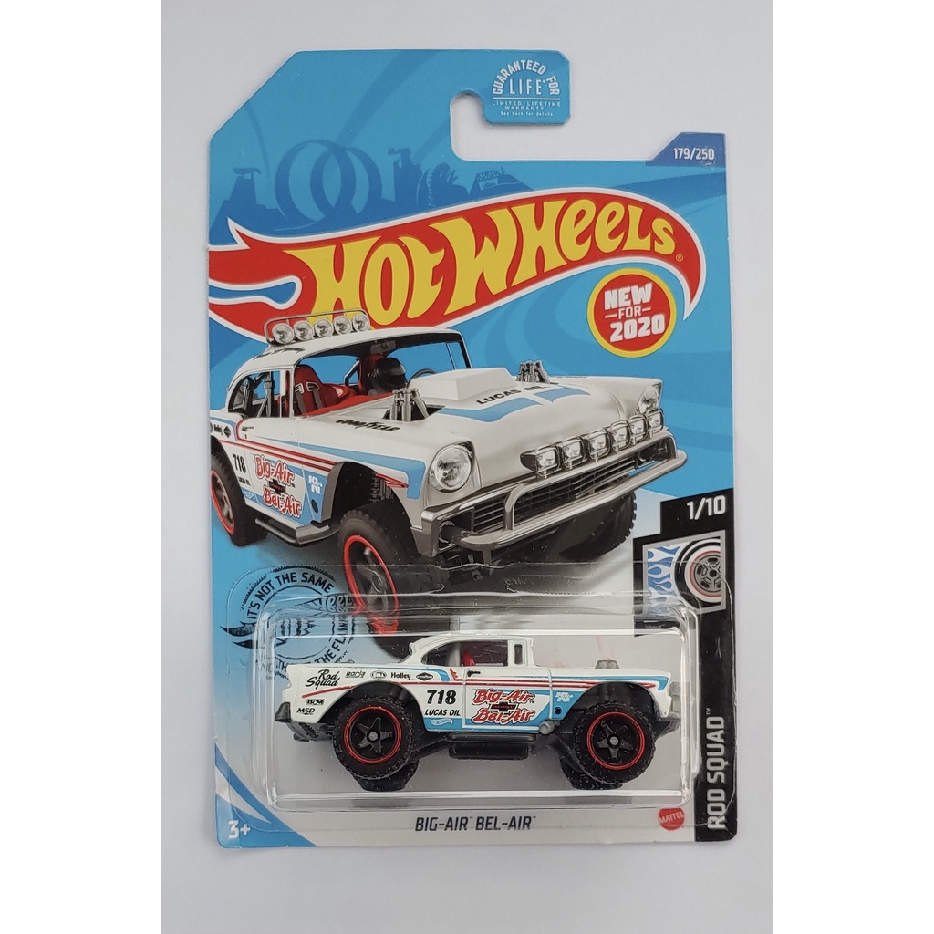 Xe mô hình tỉ lệ 1:64 Hot Wheels T-7 card US Big-Air Bel-Air ( trắng )