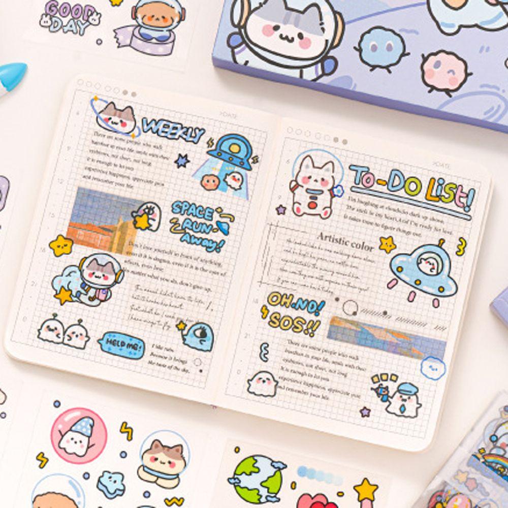 Sticker PVC Dán Trang Trí Sổ Tay Hình Thỏ PEWANY