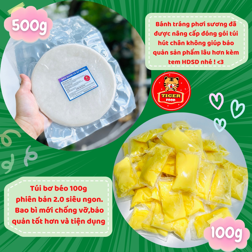 Combo bánh tráng phơi sương 500g - muối tôm hành phi - ảnh sản phẩm 6