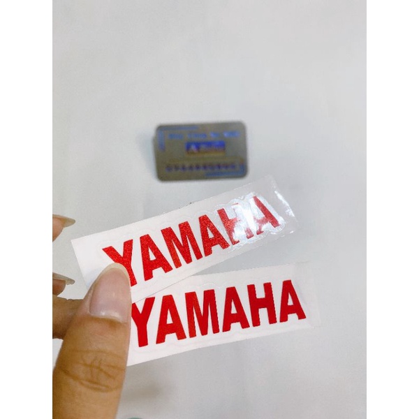 TEM LOGO YAMAHA PHẢN QUANG , TEM CHỮ YAMAMA CHỐNG NƯỚC KEO DÍNH CHẮC
