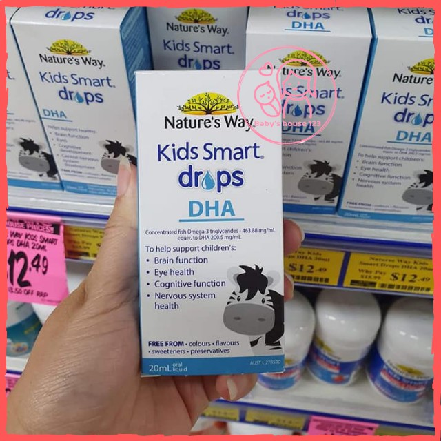 DHA Dạng Giọt Nature's Way Kids Smart Drops - Chai 20ml