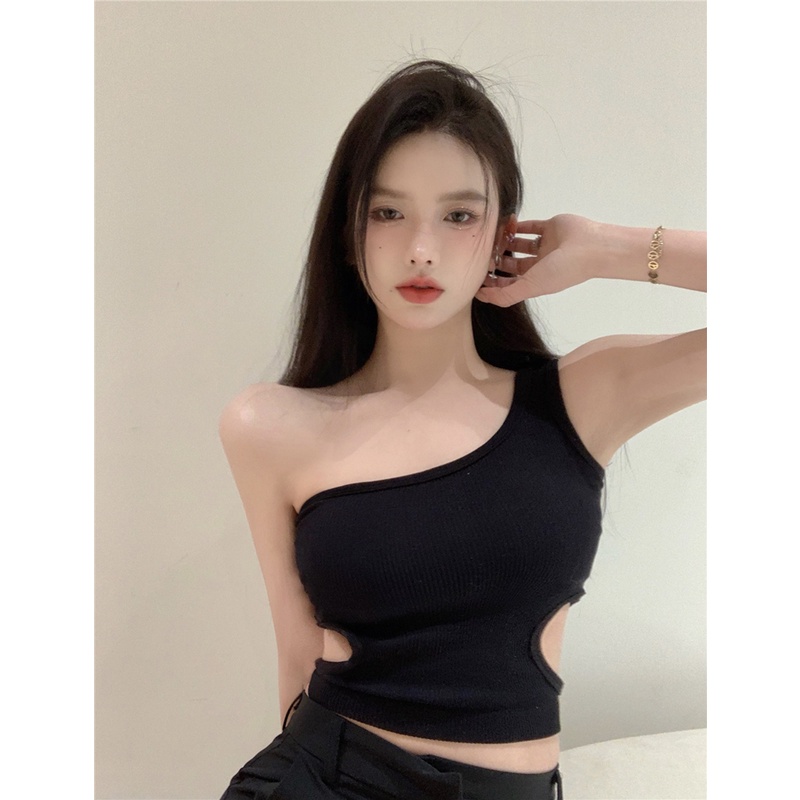 Áo croptop nữ kiểu Hàn Quốc cúp ngực có bra lot ngực ôm sexy body | BigBuy360 - bigbuy360.vn