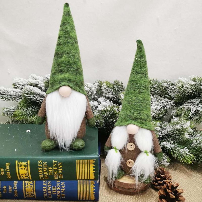 Búp Bê Nhồi Bông Hình Ông Già Noel Handmade Trang Trí Giáng Sinh