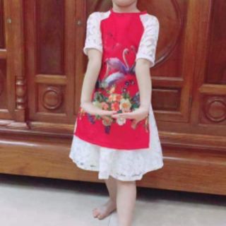 Áo dài thiên Nga cho bé gái