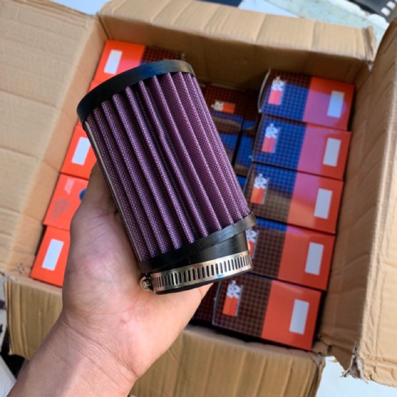 Lọc trụ K&amp;N 1:1 kèm 3 co cao su