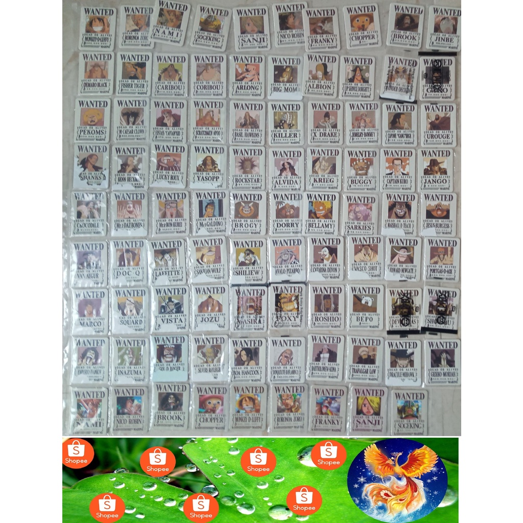 Thẻ Toonies Wanted One Piece bán full bộ 89 thẻ đã bóc seal