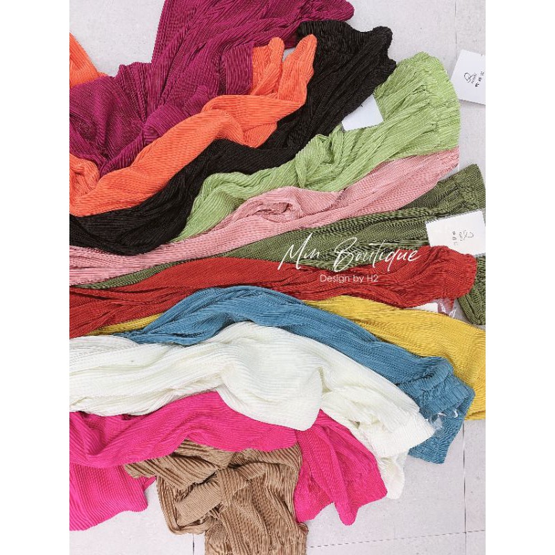 Quần dập li màu