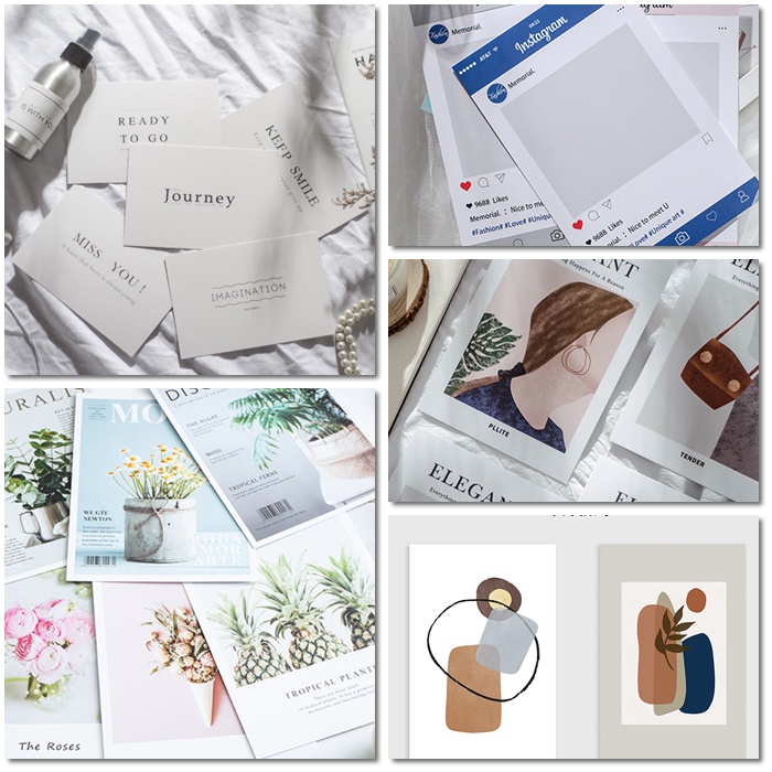 (ĐẸP-DÀY DẶN) Postcard decor chụp ảnh/ Ảnh trang trí nhiều mẫu phong cách Bắc Âu