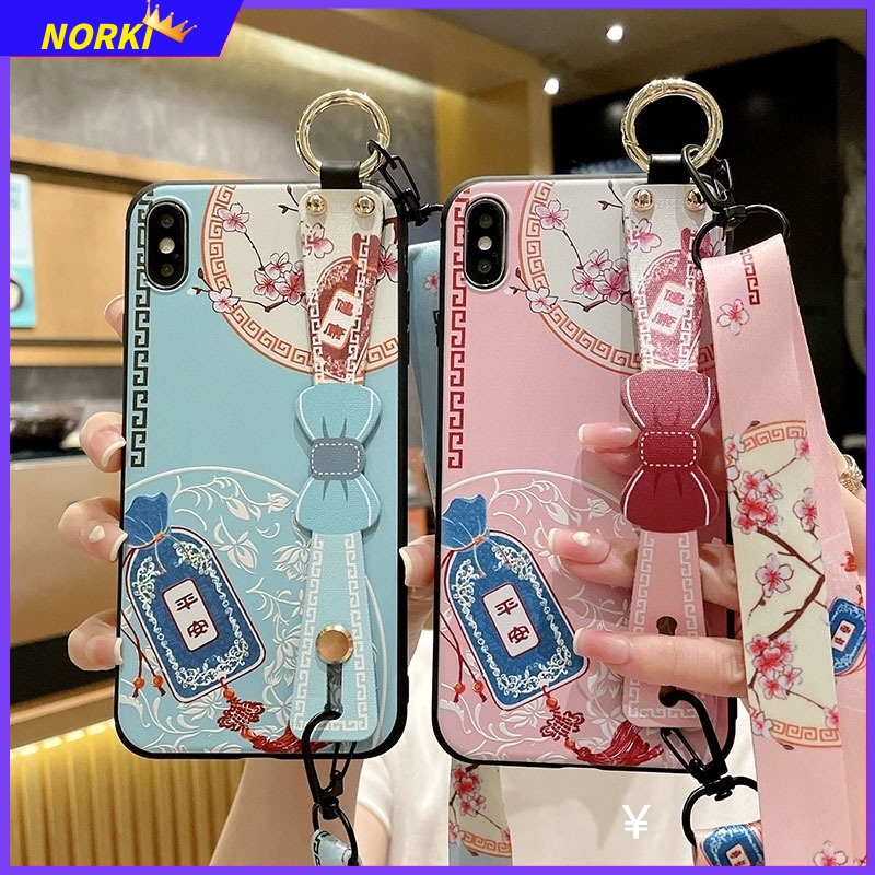 Ốp Điện Thoại Dẻo Họa Tiết Hoa Kèm Vòng Đeo Tay & Dây Đeo Chéo Sang Trọng Cho Samsung Galaxy Note 20 Ultra Note 8