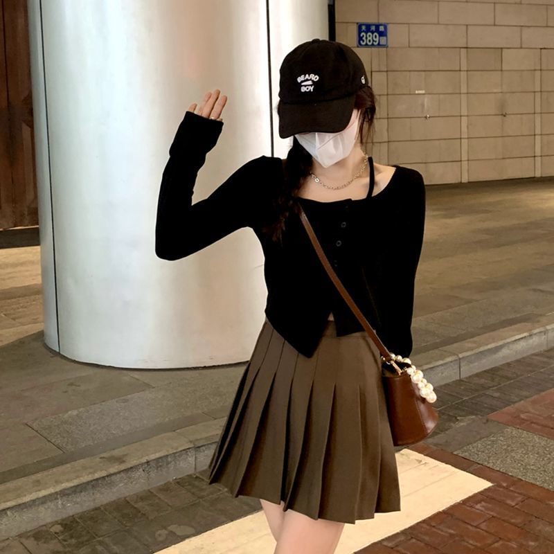 Áo Croptop Tay Dài Dáng Ôm Lưng Cao Thời Trang Cho Nữ