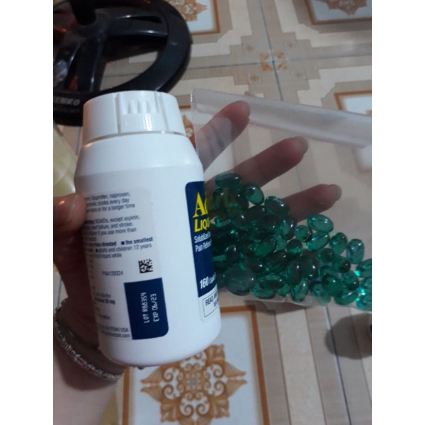 tinh chất Ádvil liqui gels màu xanh (tách lẻ 10 viên)
