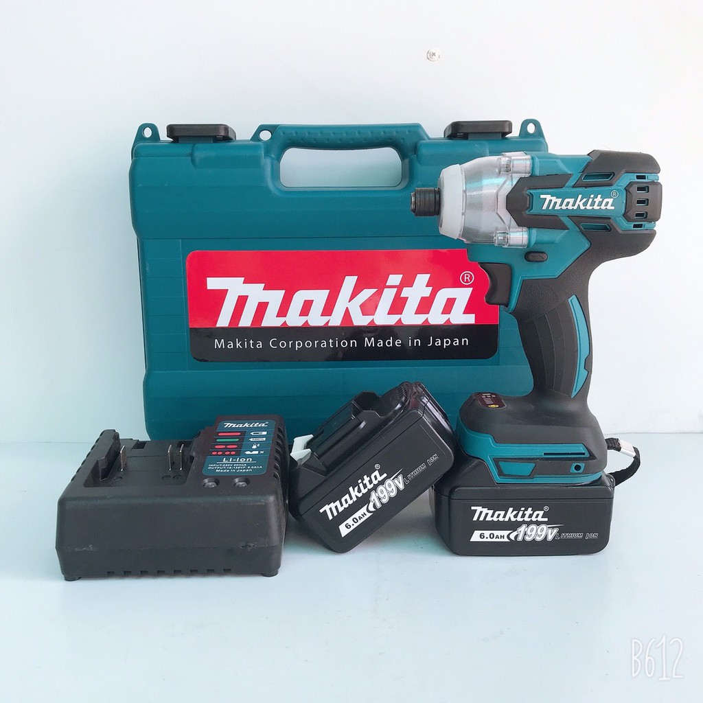 Máy chuyên bắn vít Makita 199V Kèm 2 pin KHÔNG CHỔI THAN