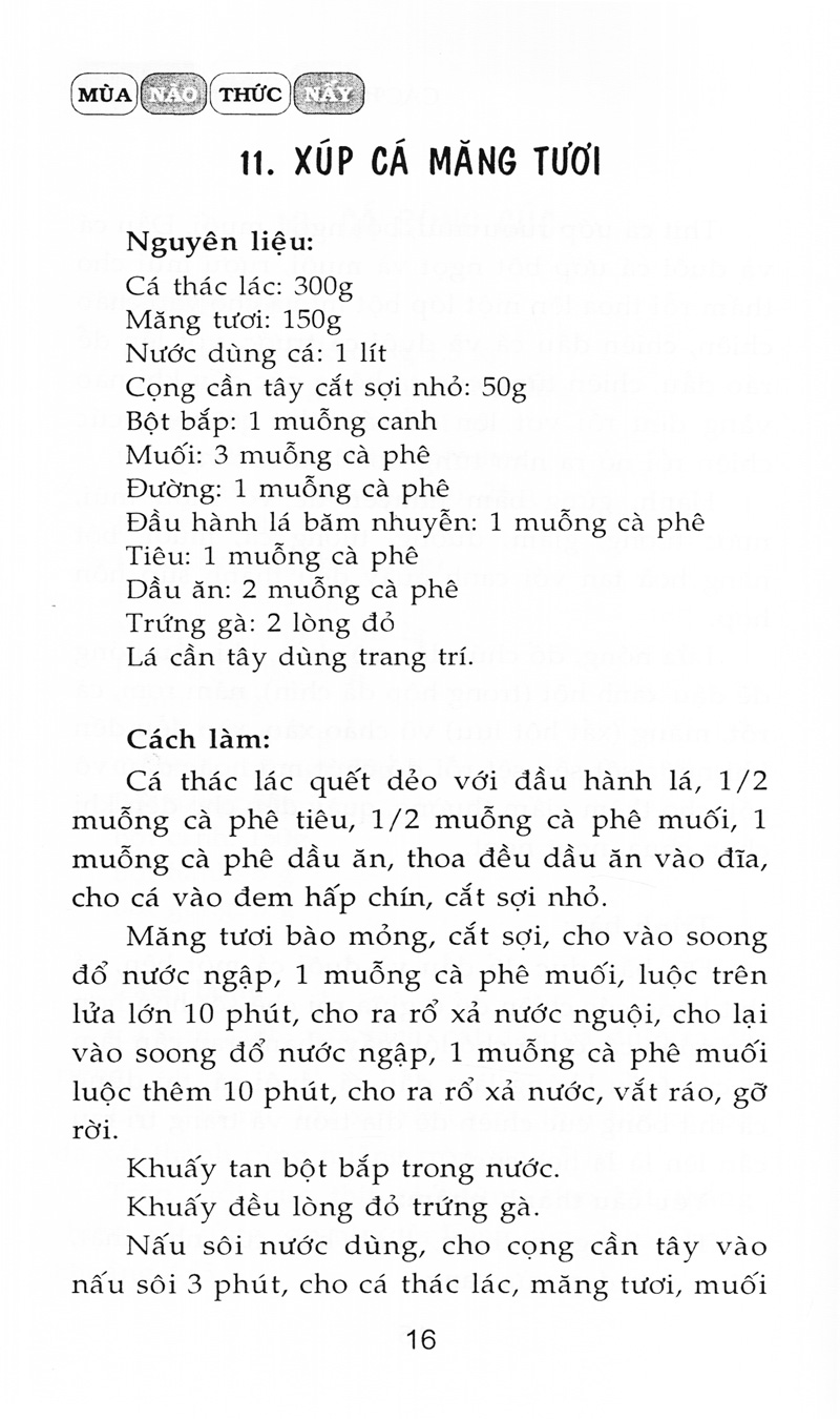 Sách Món Ăn Mùa Thu (Tái Bản)