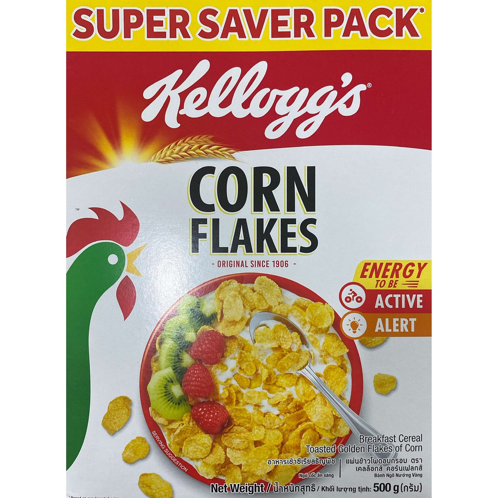 NGŨ CỐC ĂN SÁNG KELLOGG'S CORN FLAKES 500G